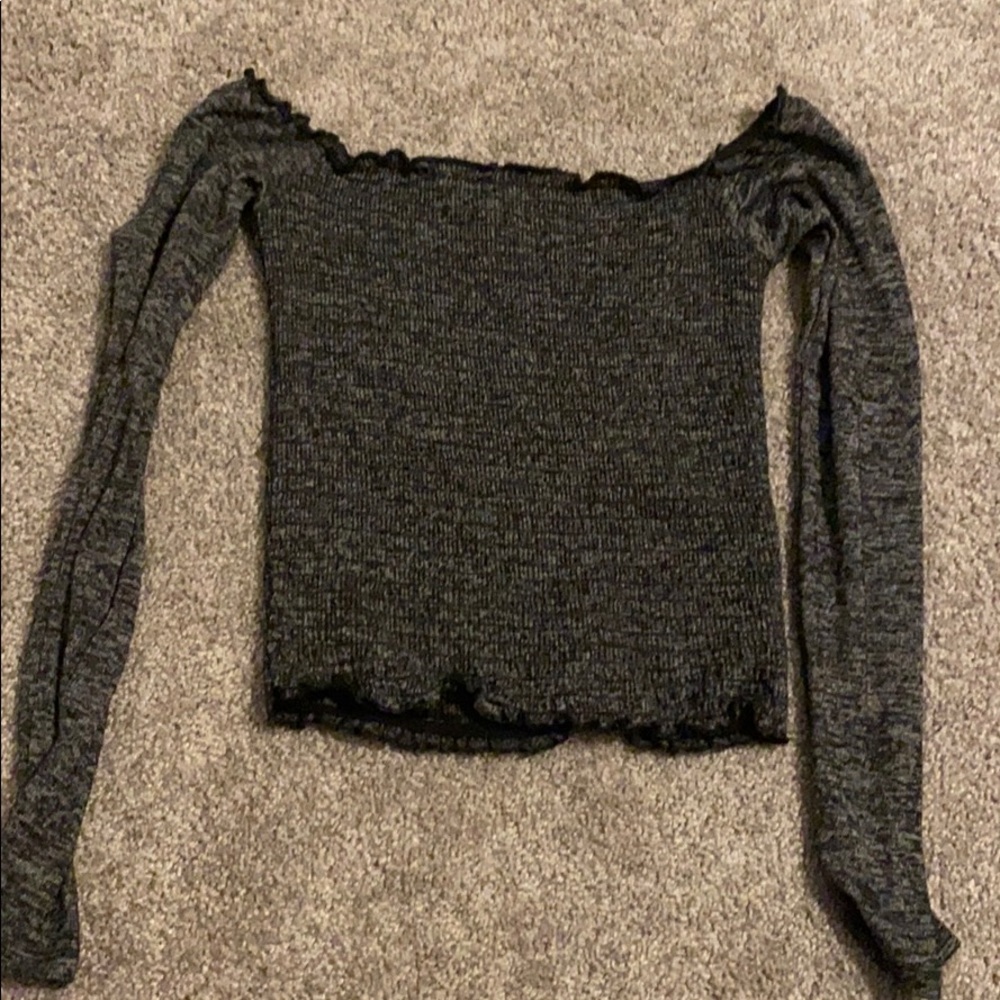 off the shoulder long sleeve